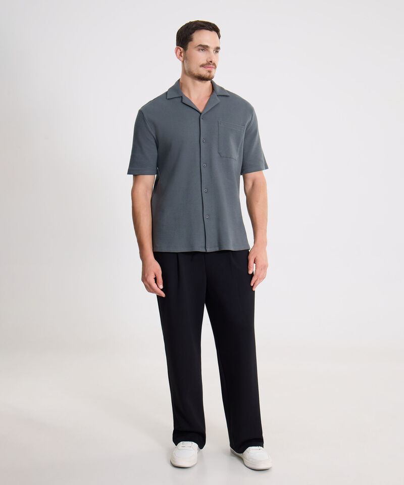 Camisa Para Hombre GrisOscuro