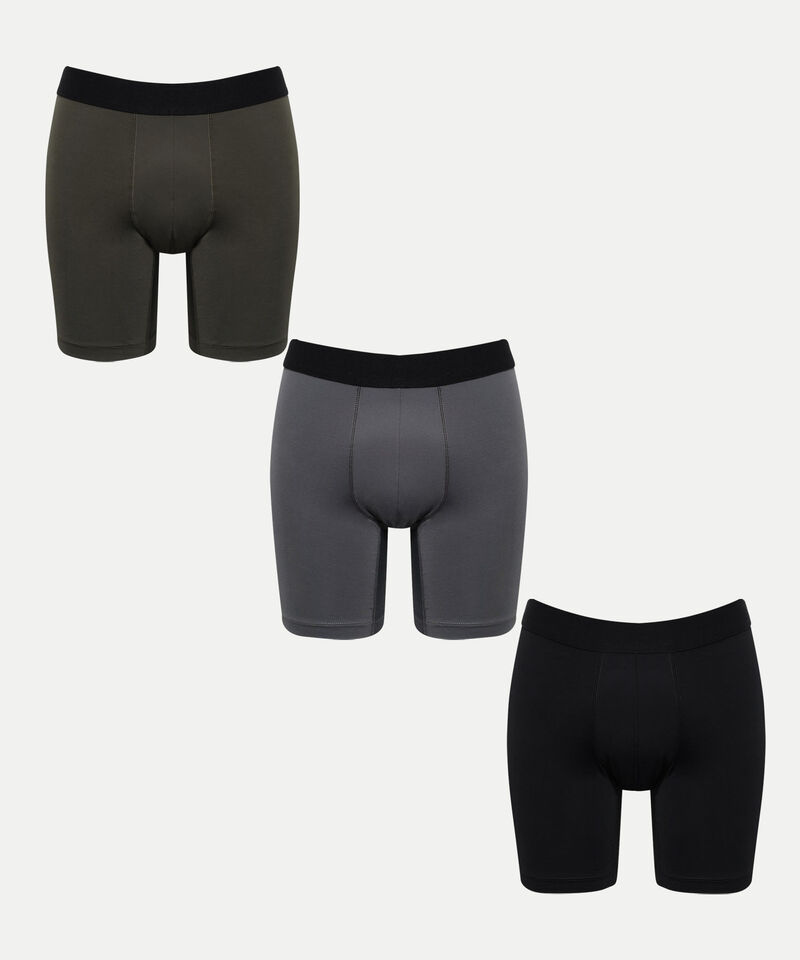 Boxer Para Hombre Gris