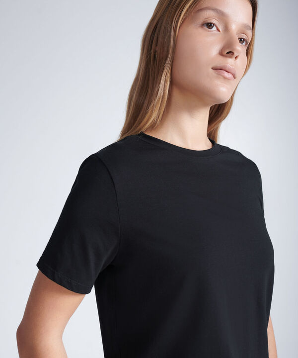 Camiseta Para Mujer Negro
