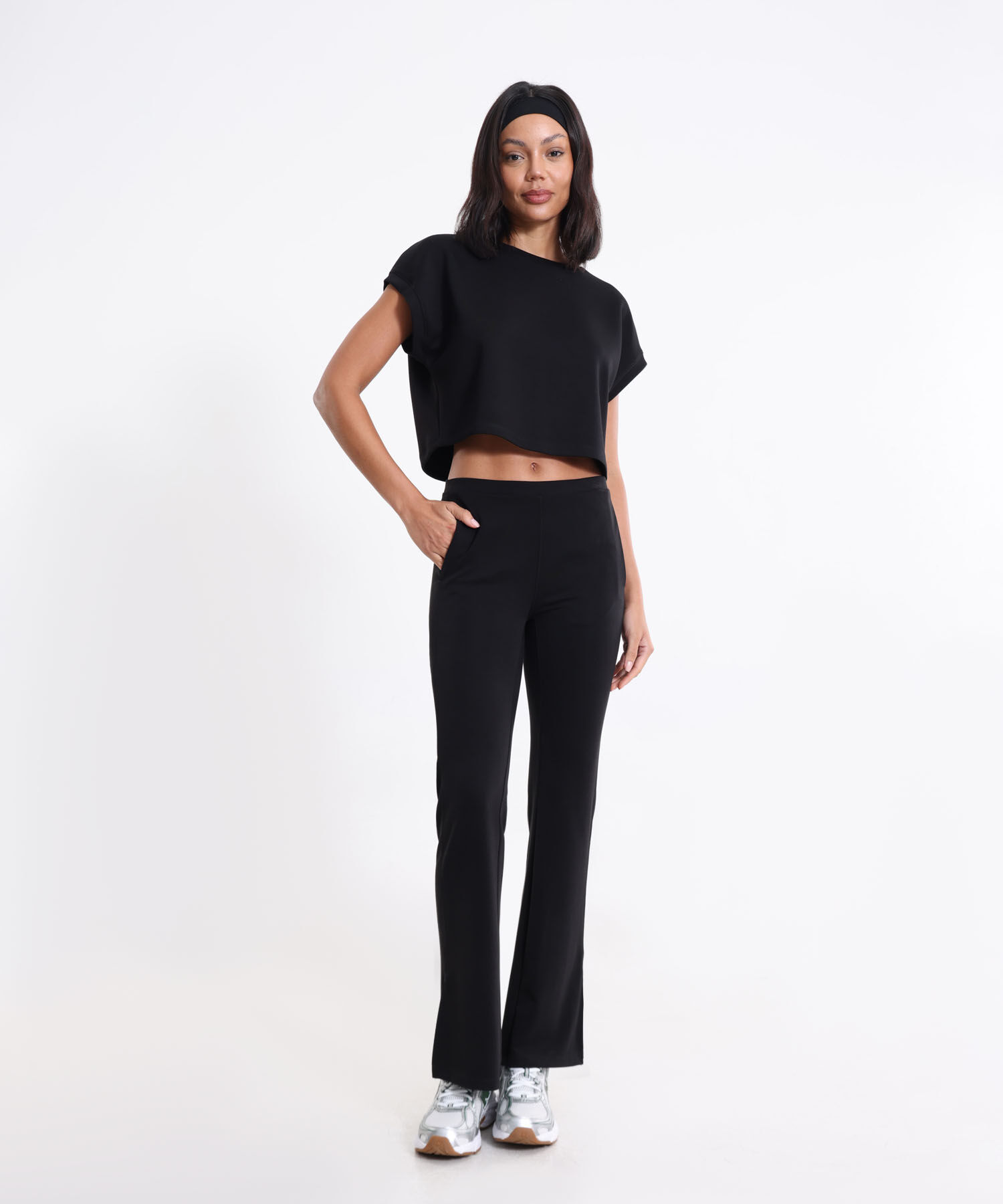 Camiseta Para Mujer Negro