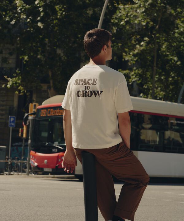 Camiseta Para Hombre Crema image number null