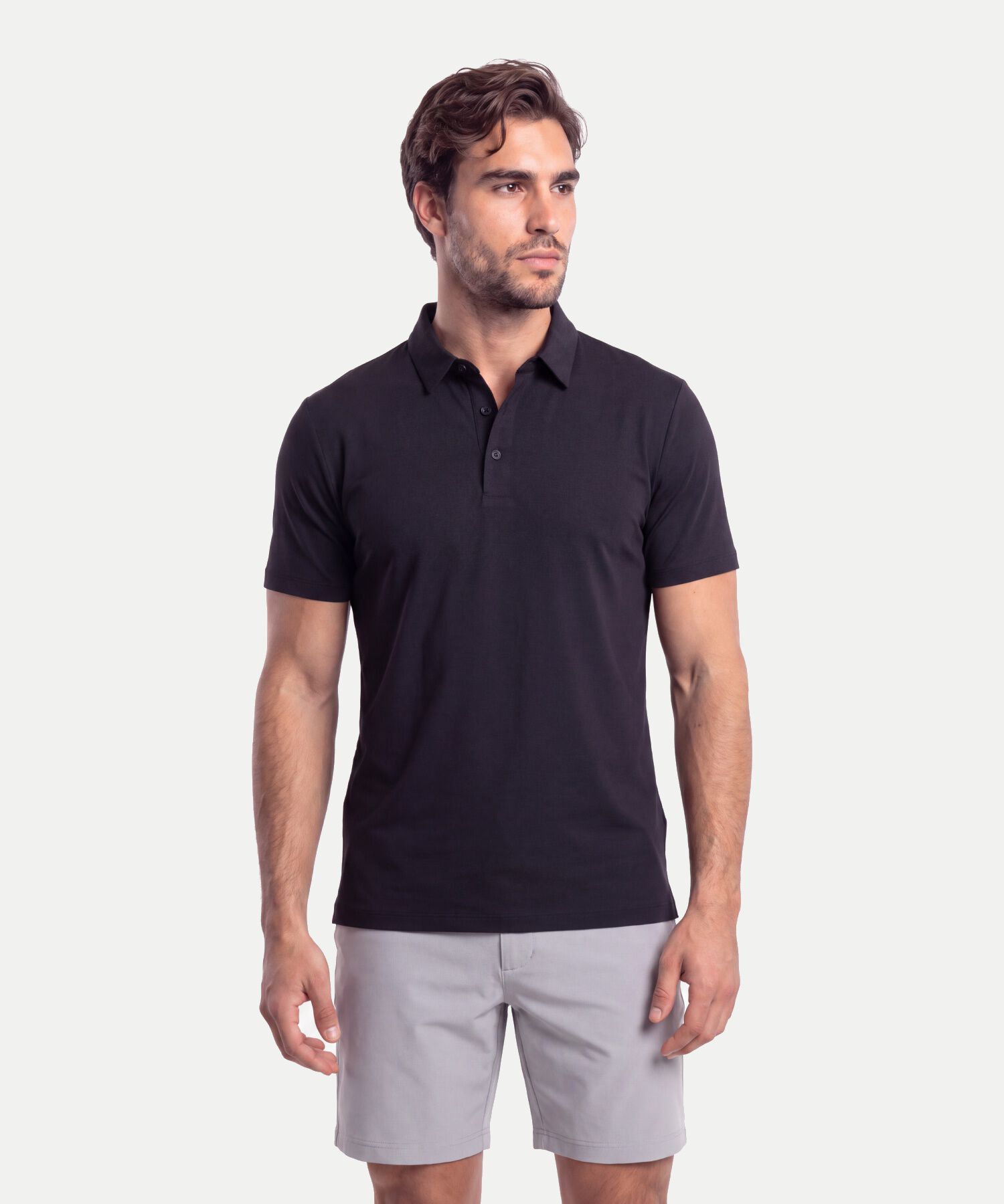 Polo Para Hombre Negro