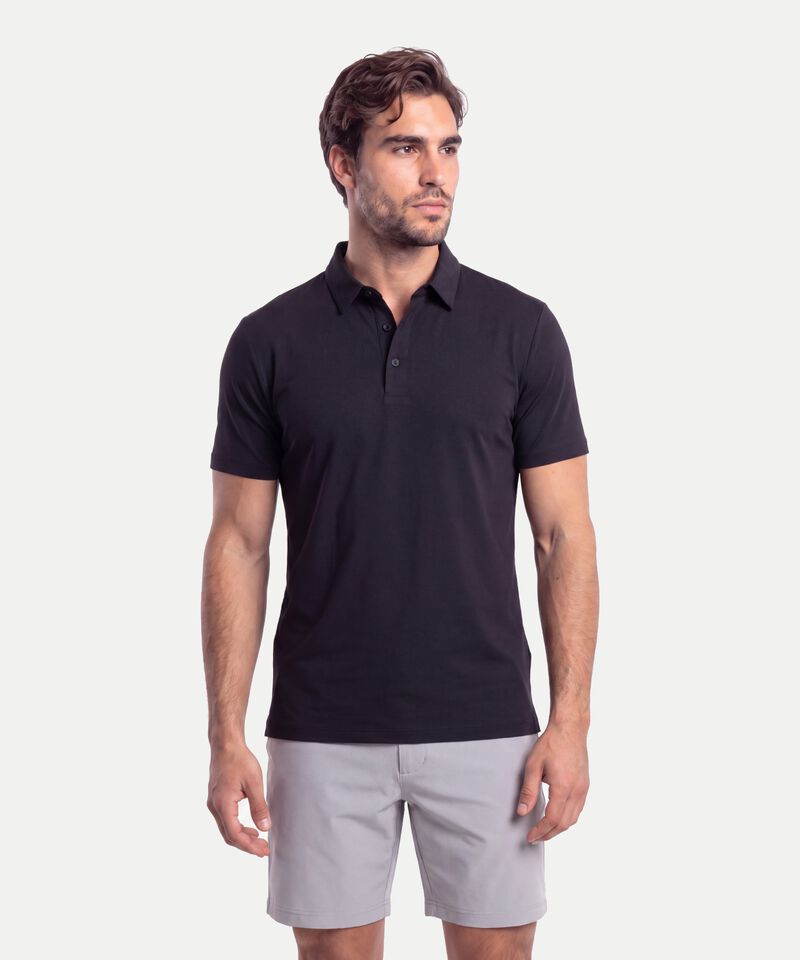 Polo Para Hombre Negro