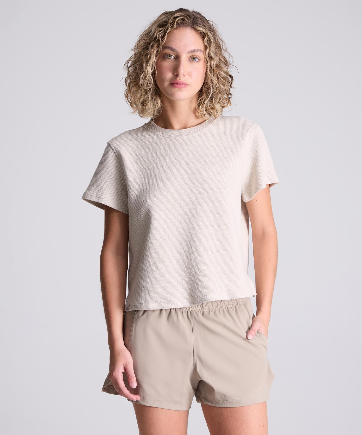Camiseta Para Mujer Beige