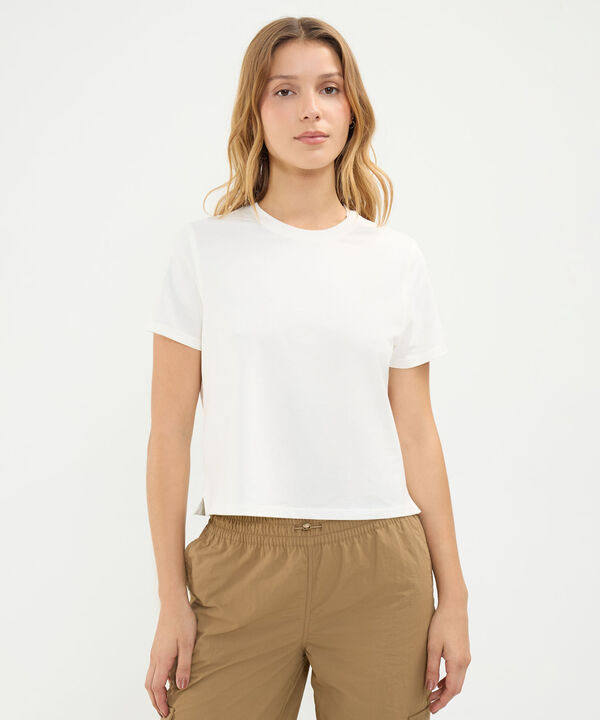Camiseta Para Mujer Marfil image number null