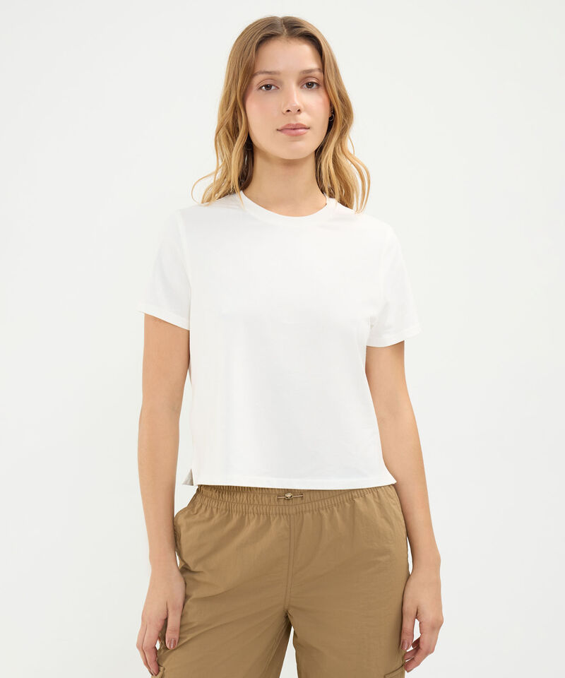 Camiseta Para Mujer Marfil