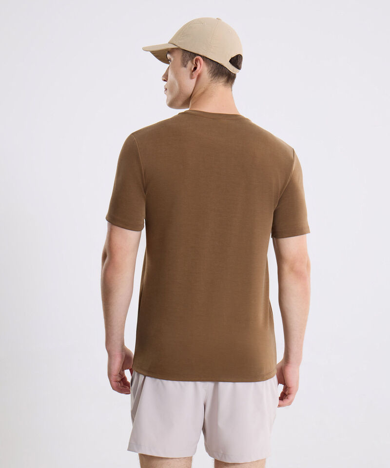 Camiseta Para Hombre Cafe