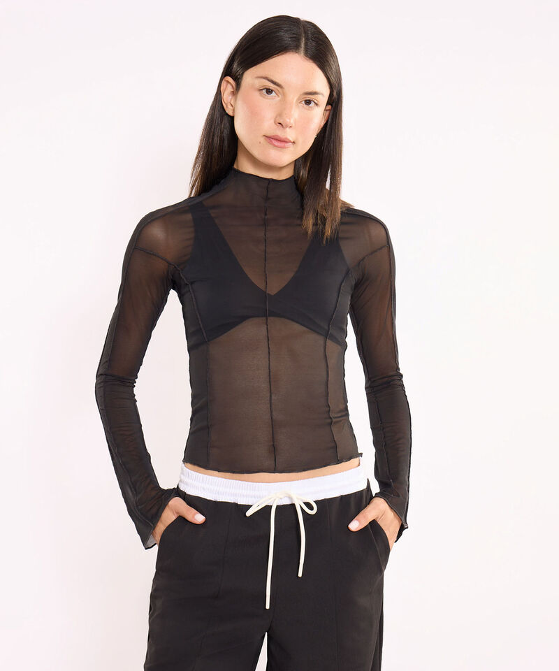 Camiseta Para Mujer Negro