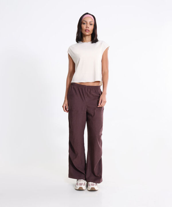 Camiseta Para Mujer Beige