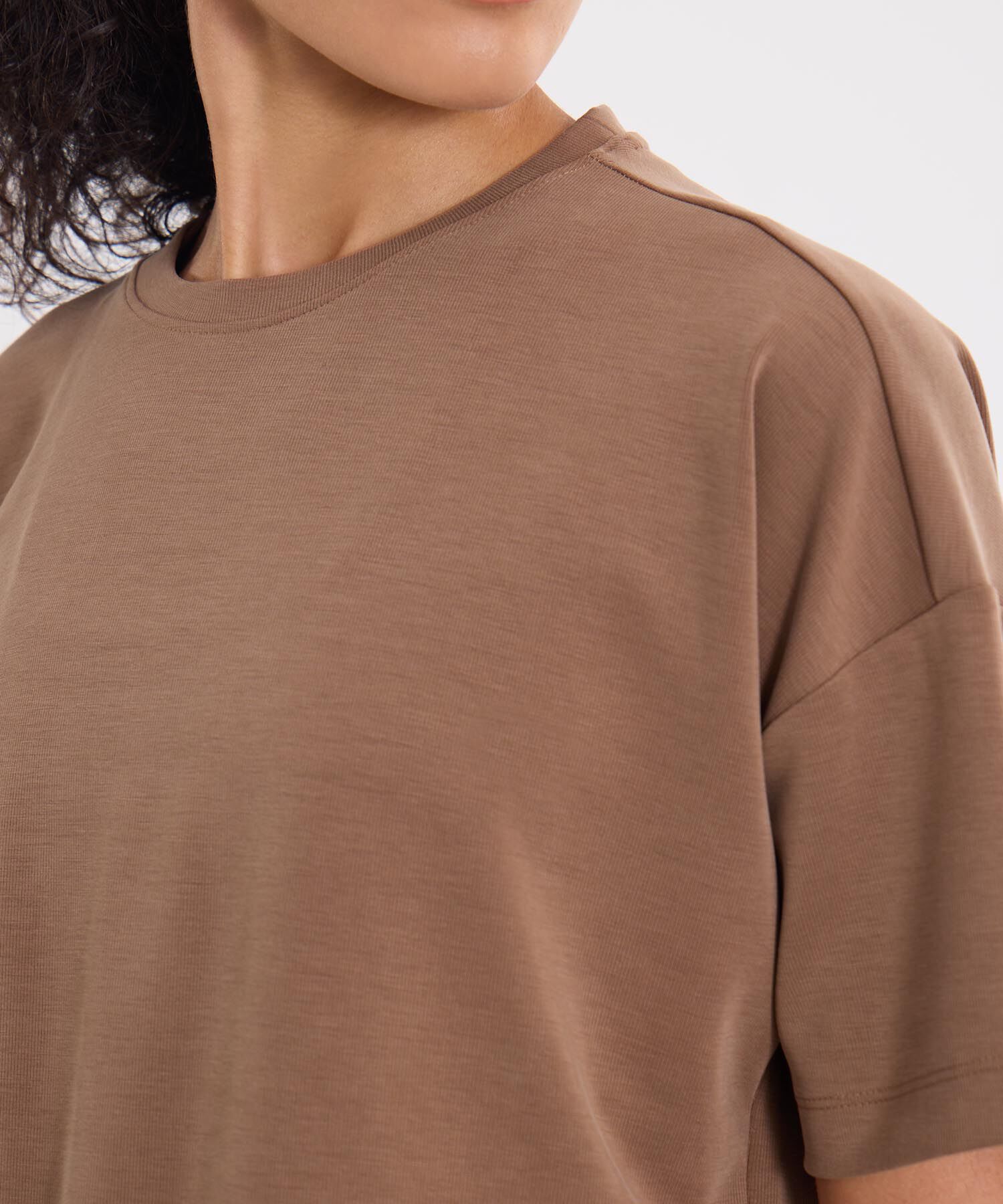 Camiseta Para Mujer CafeOscuro