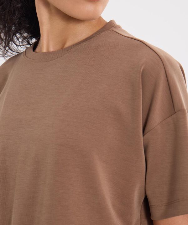 Camiseta Para Mujer CafeOscuro