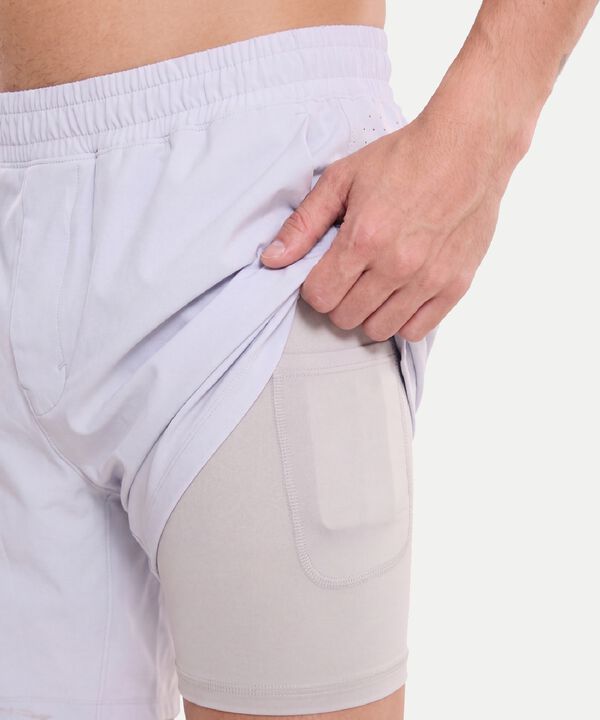 Bermuda Para Hombre GrisClaro