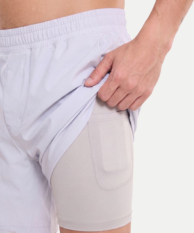 Bermuda Para Hombre GrisClaro