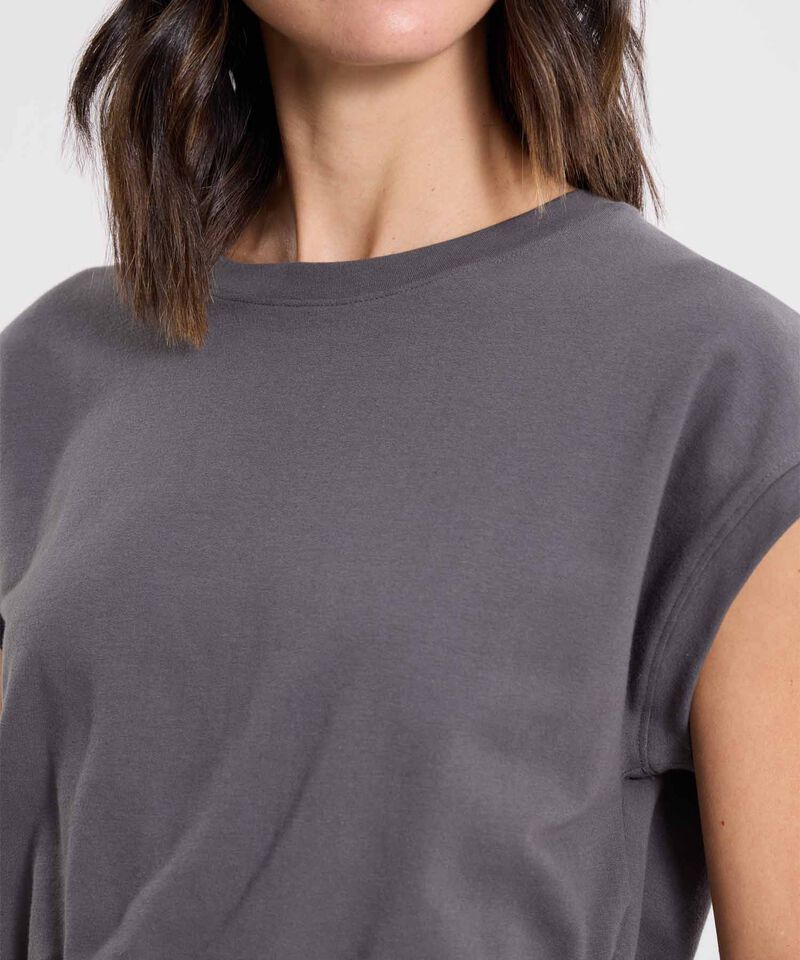 Camiseta Para Mujer Gris