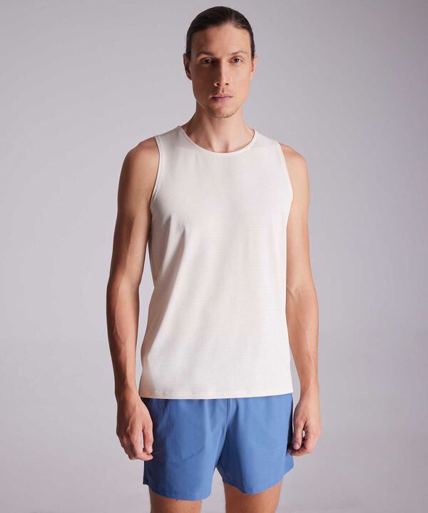 Camiseta Para Hombre Beige image number null