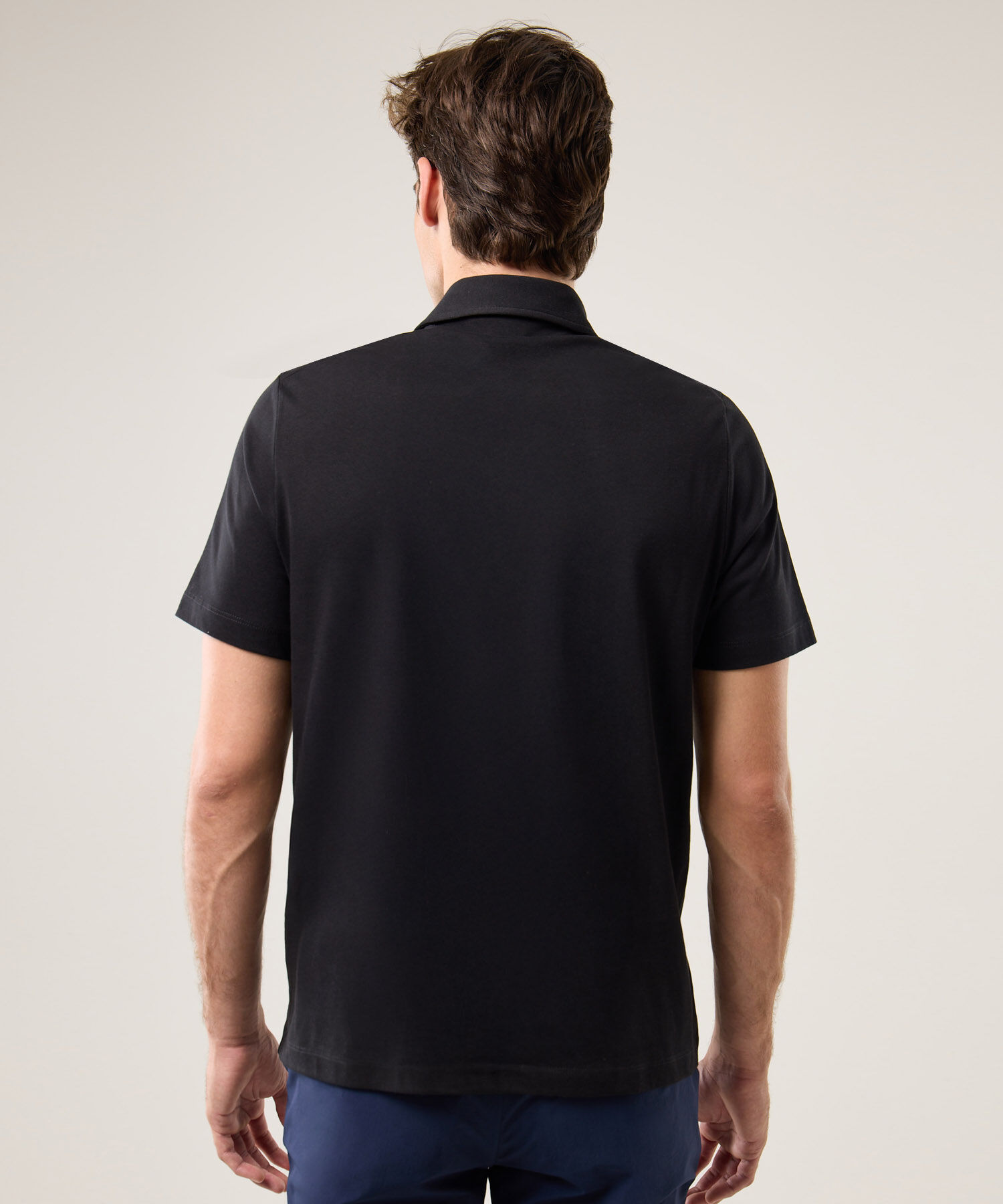 Polo Para Hombre Negro