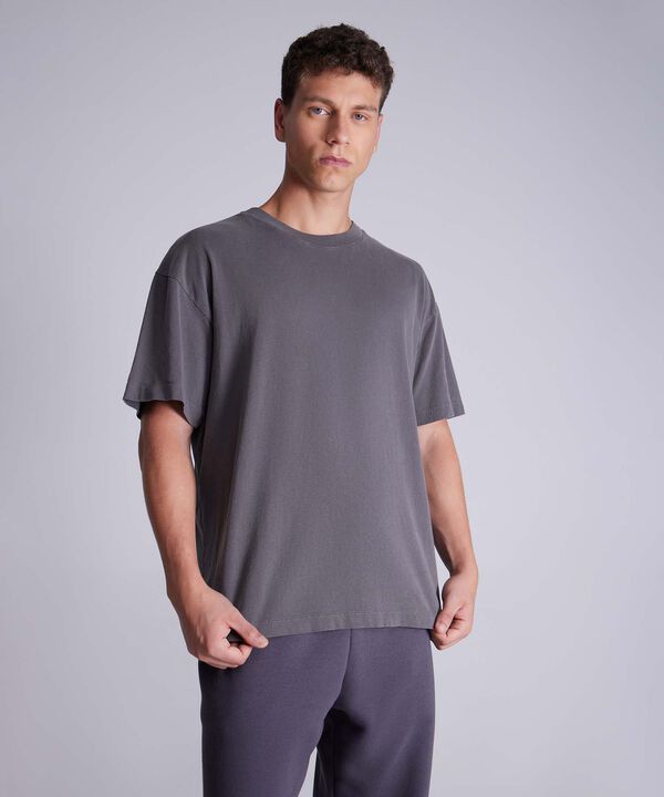 Camiseta Para Hombre GrisOscuro image number null