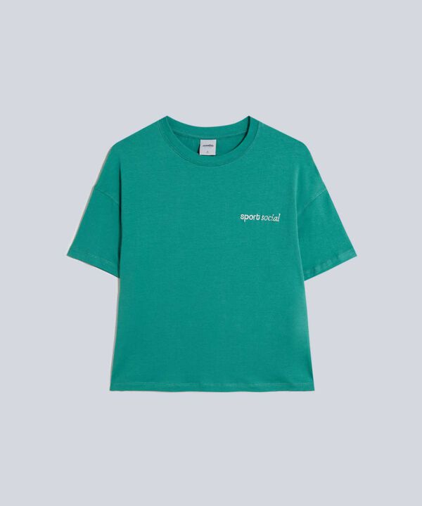 Camiseta Para Mujer Verde