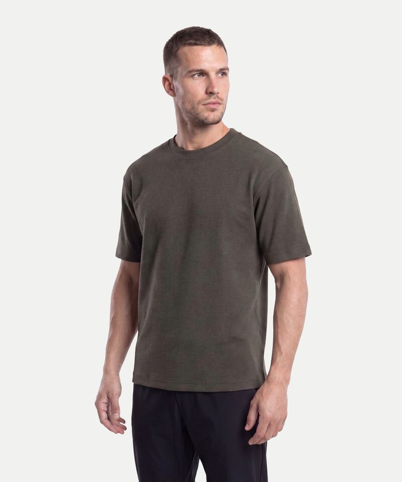 Camiseta Para Hombre VerdeOscuro