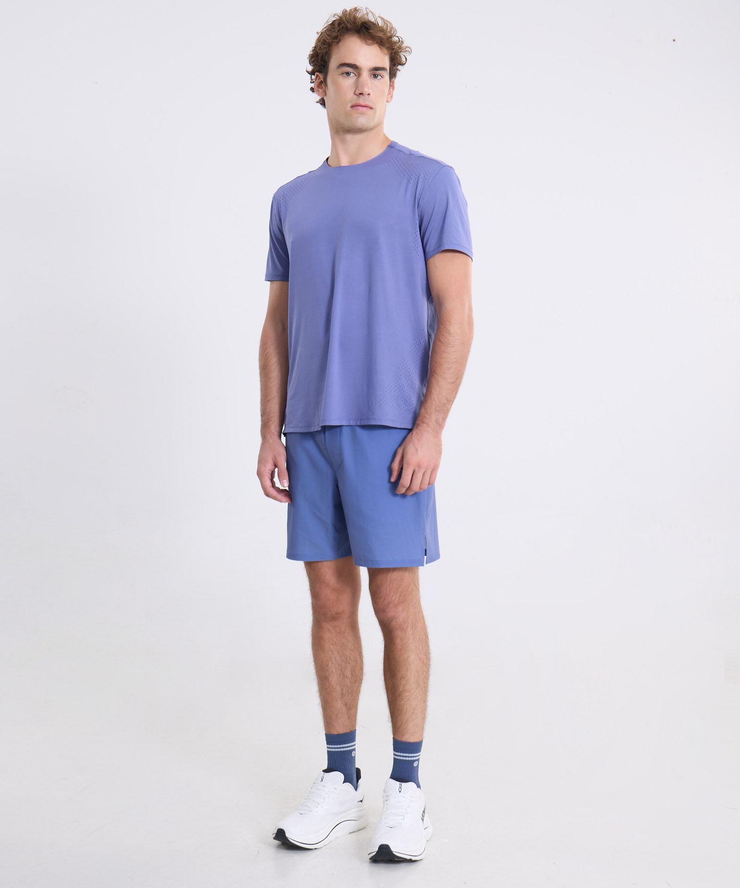 Camiseta Para Hombre AzulMedio