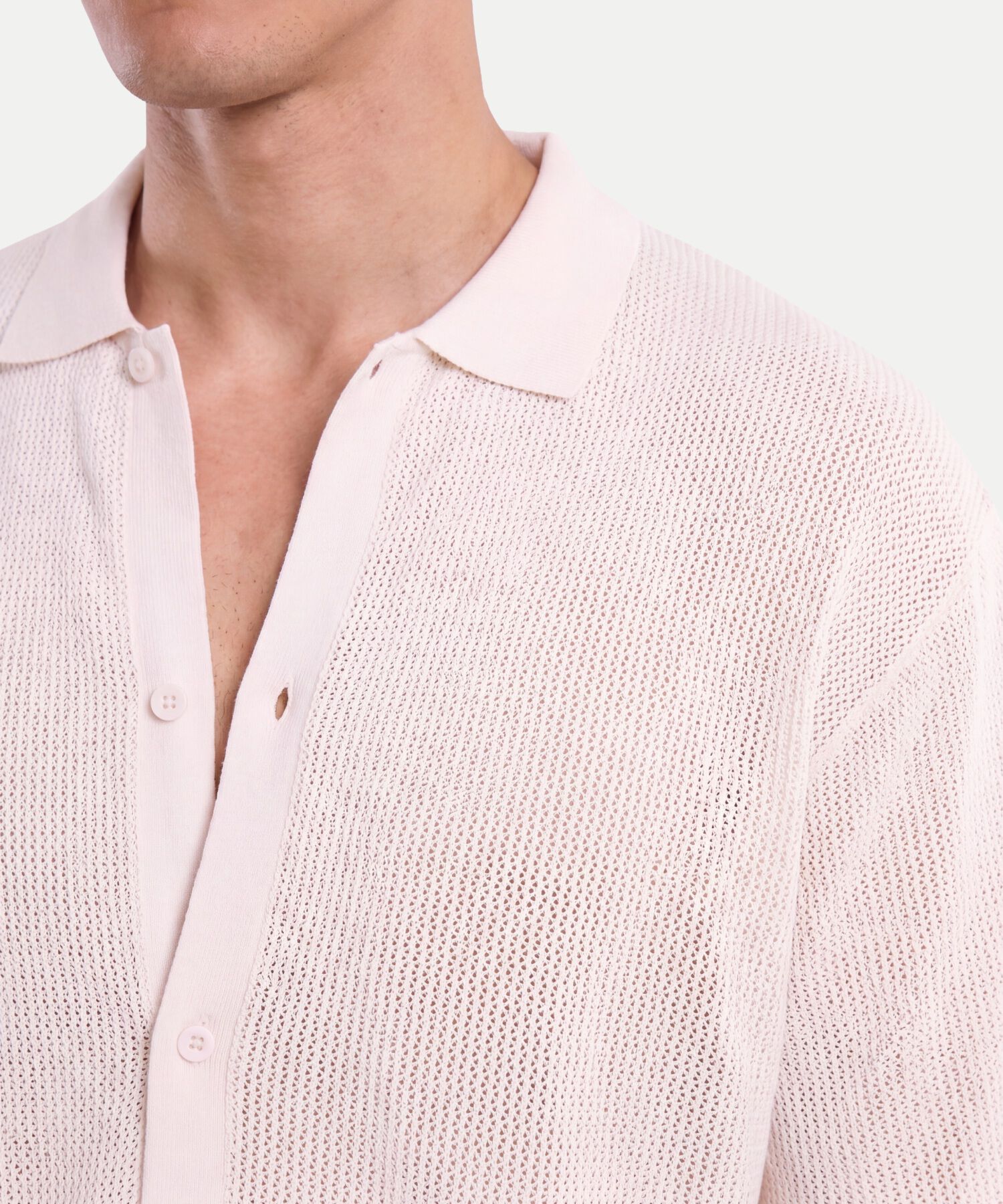 Polo Para Hombre Crema