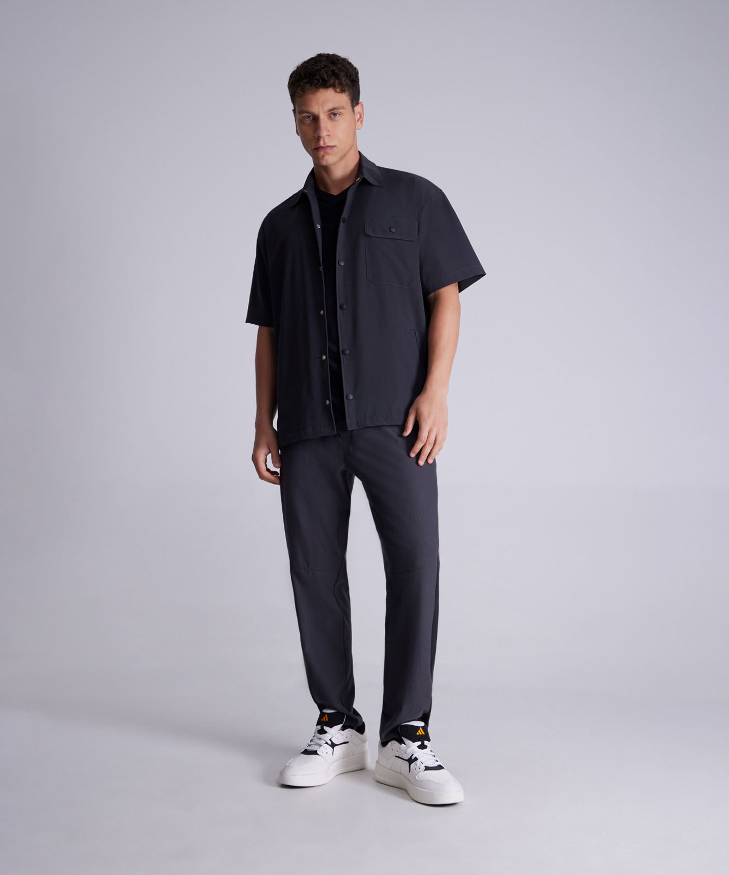 Camisa gris oscuro hombre shop