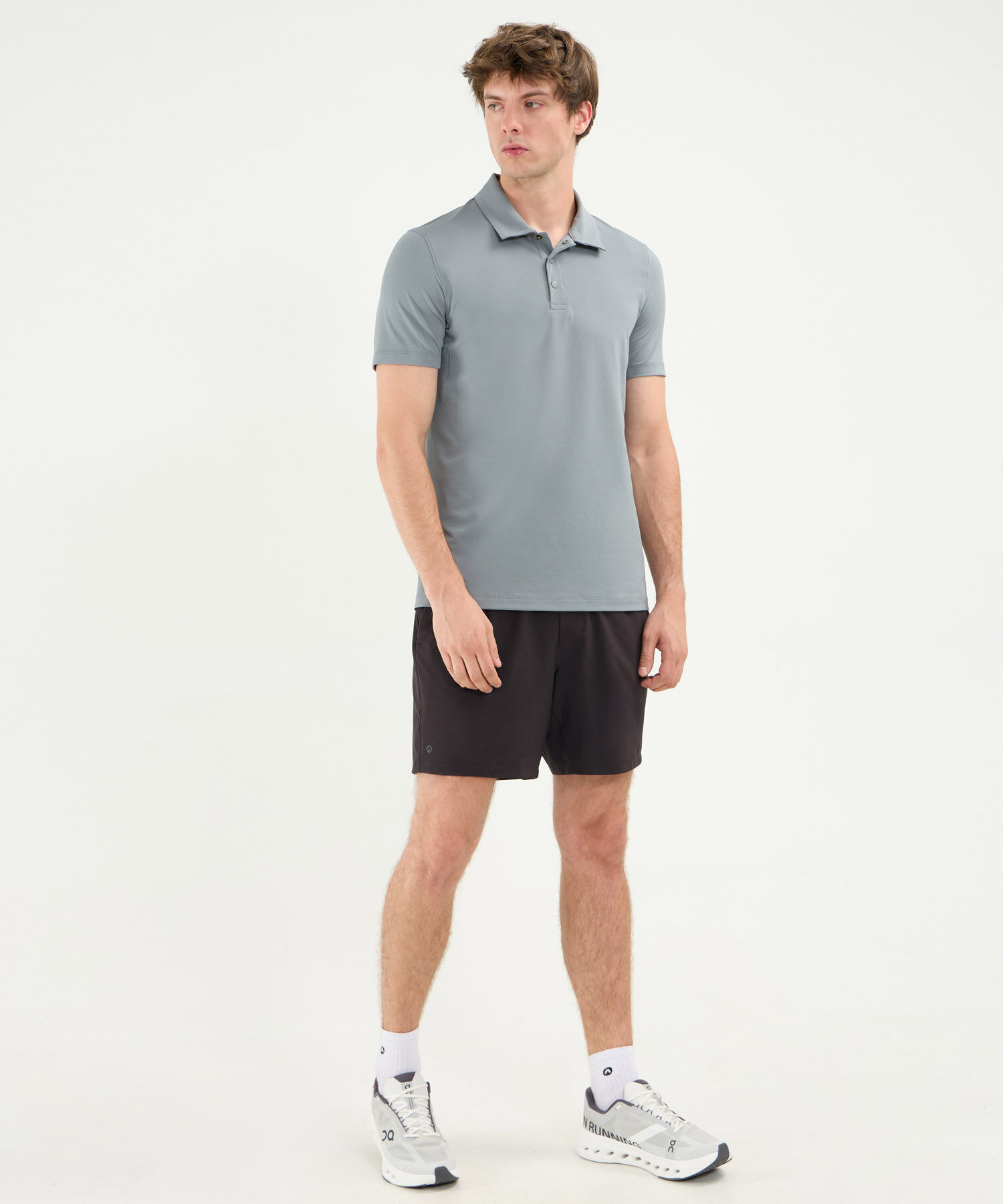 Polo Para Hombre Gris