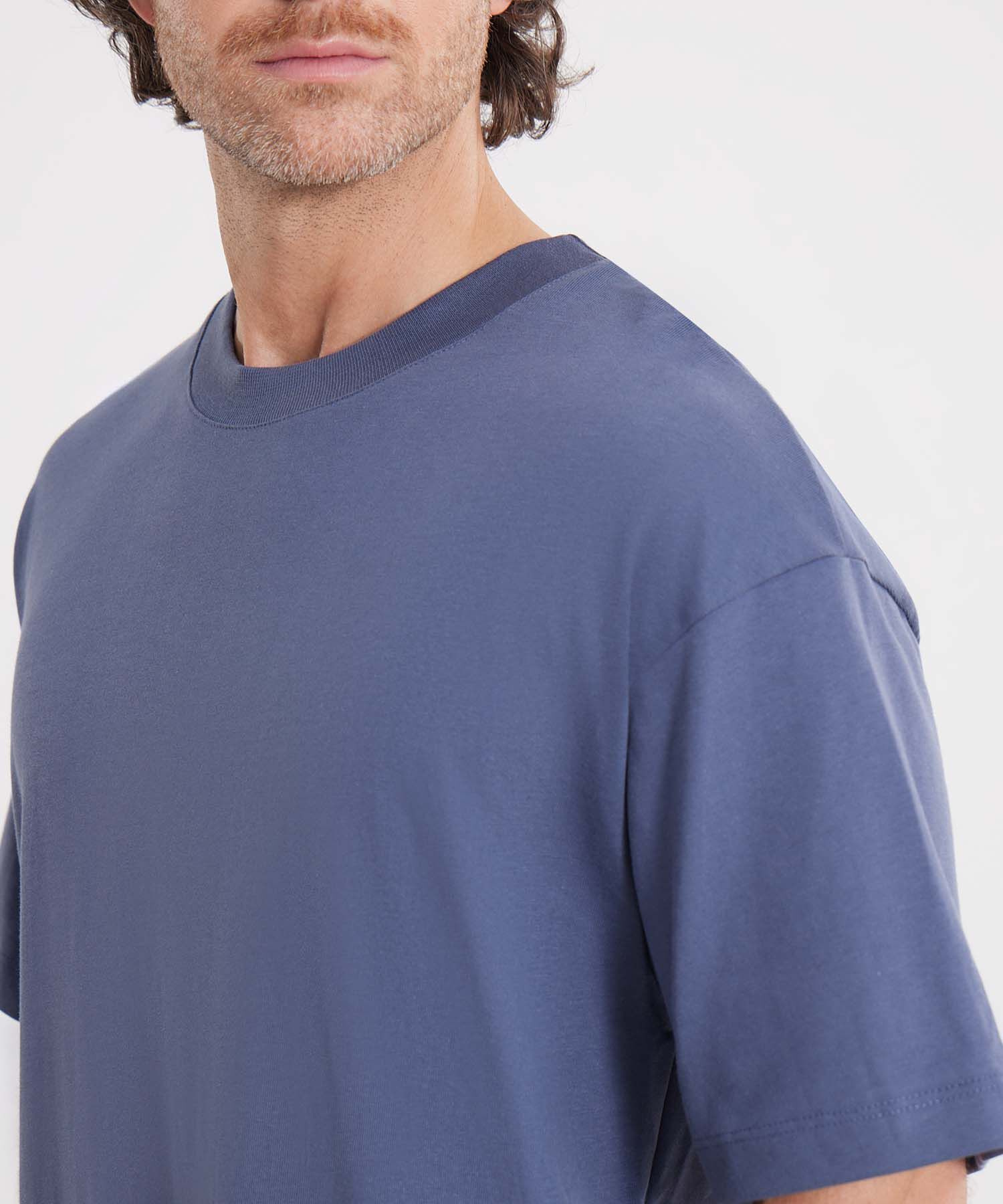 Camiseta Para Hombre Azul