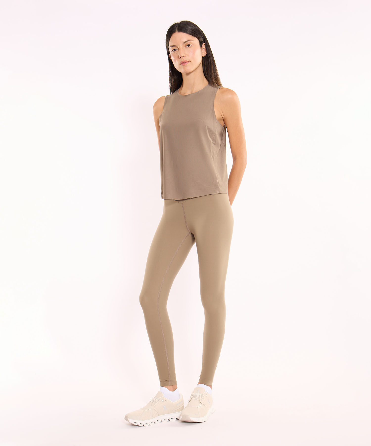 Leggins Pretina Cruzada Aerius Skin, Mocca