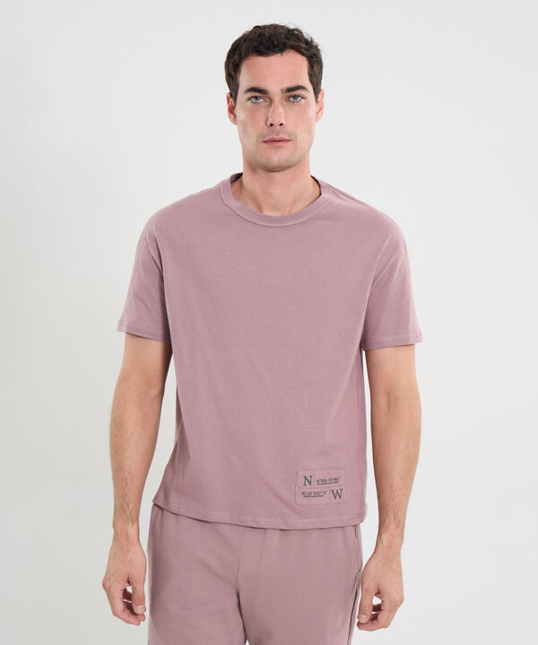 Camiseta Para Hombre Rosado image number null