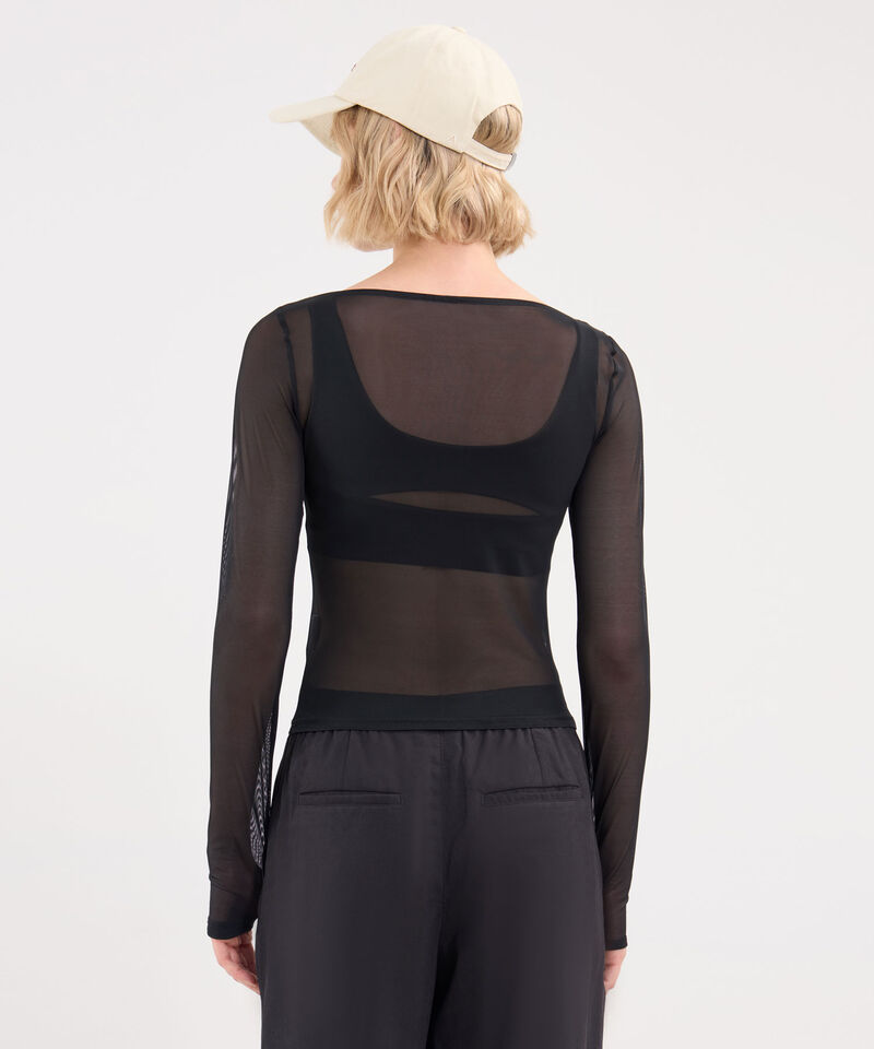 Camiseta Para Mujer Negro
