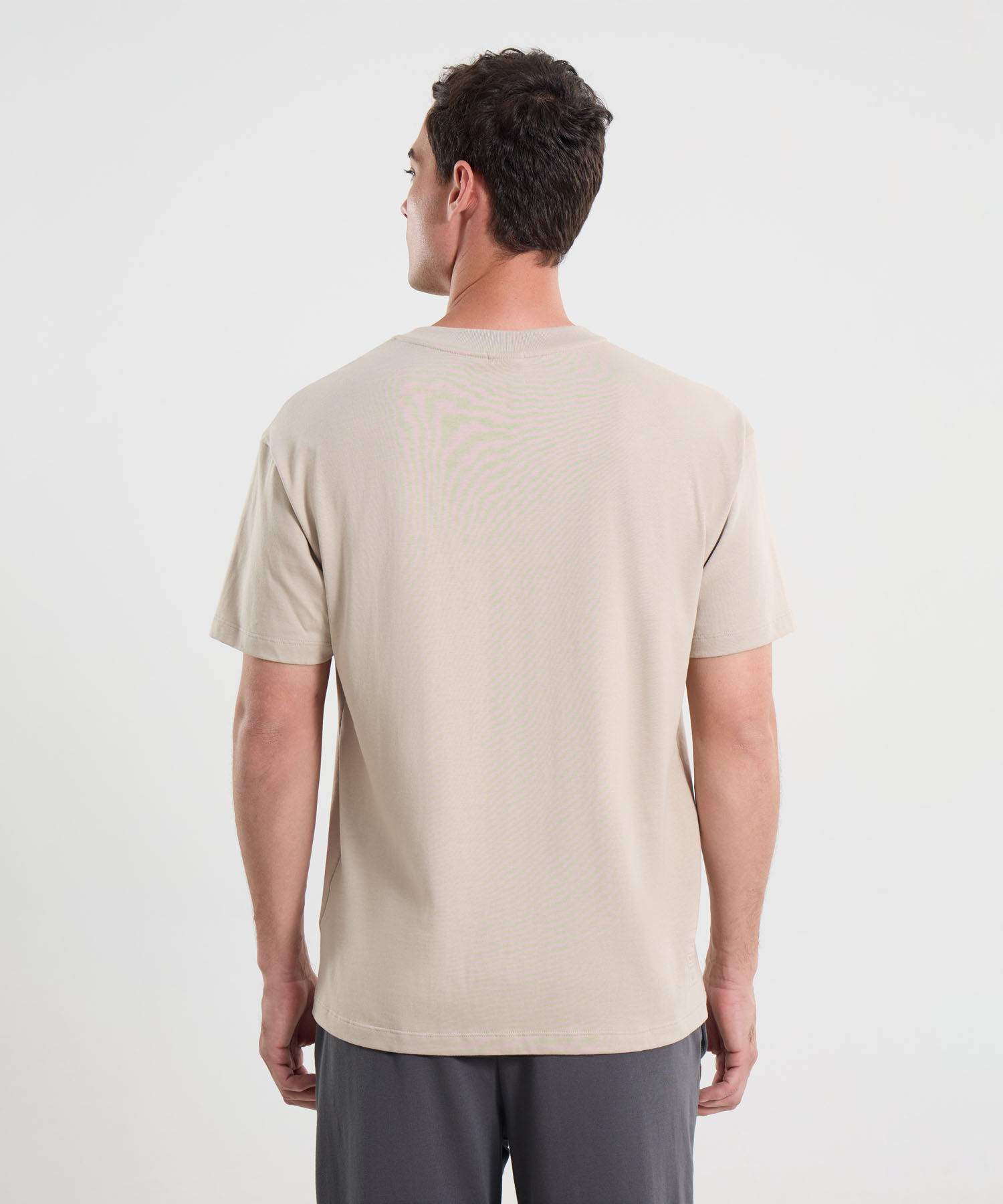 Camiseta Para Hombre Beige