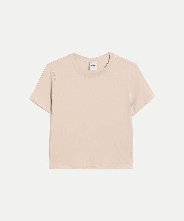 Camiseta Para Mujer Crema image number null