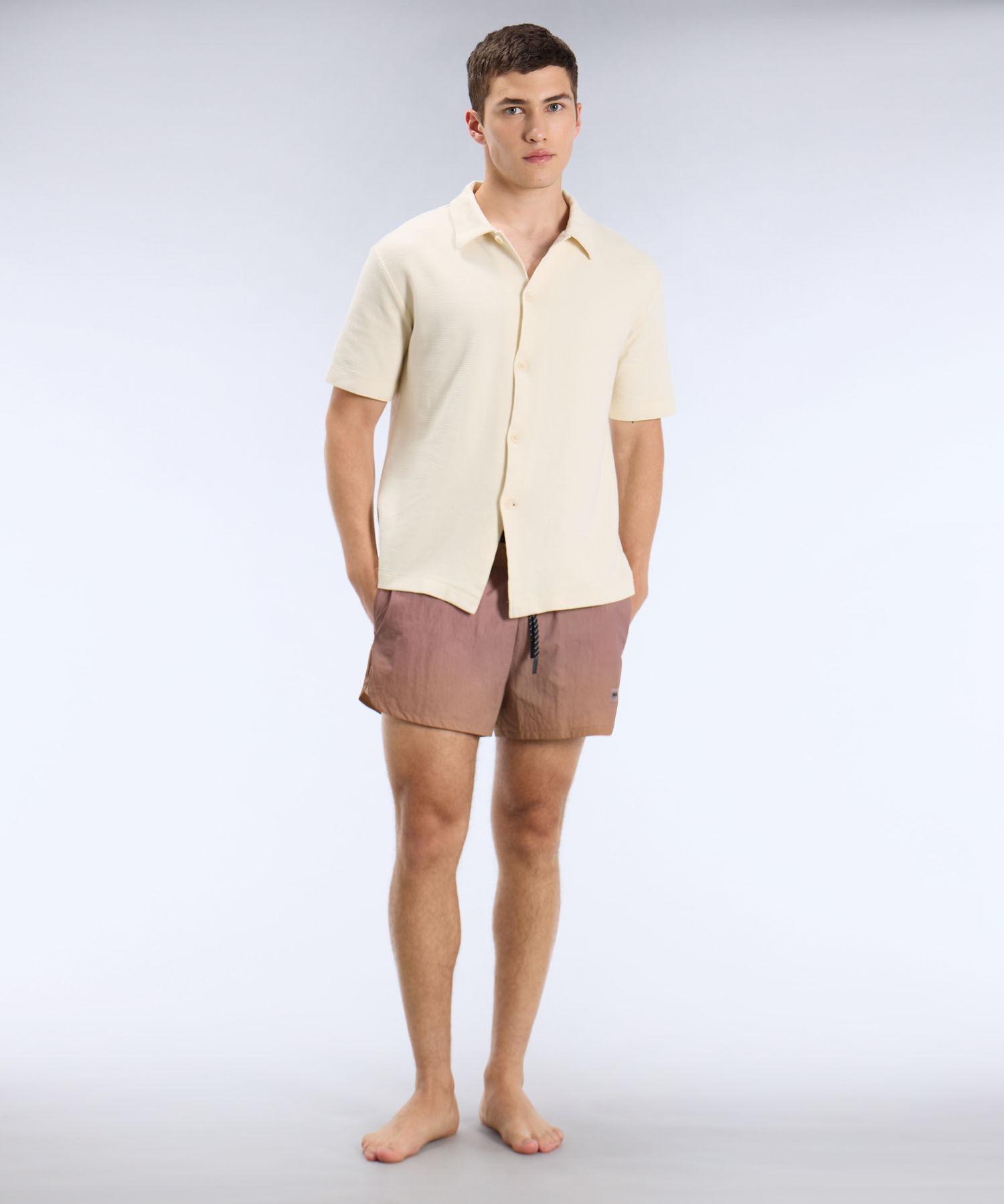Pantaloneta Para Hombre Cafe
