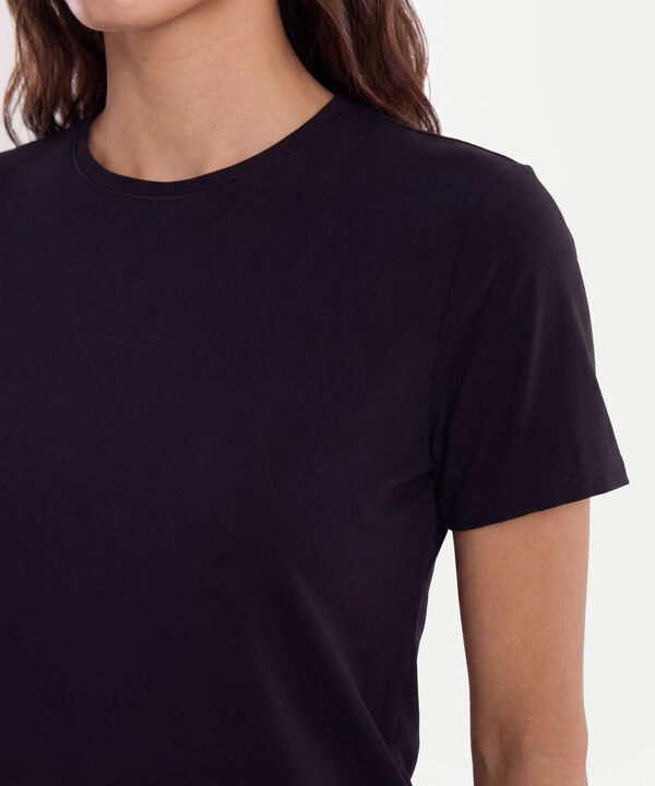 Camiseta Para Mujer Negro