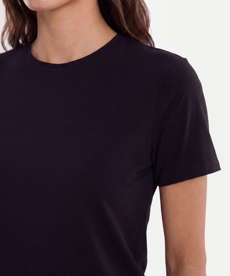Camiseta Para Mujer Negro