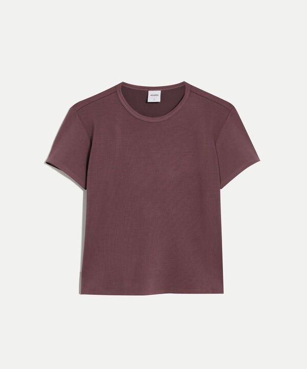 Camiseta Para Mujer CafeOscuro image number null