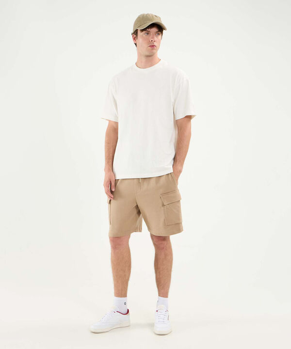 Bermuda Para Hombre Beige image number null
