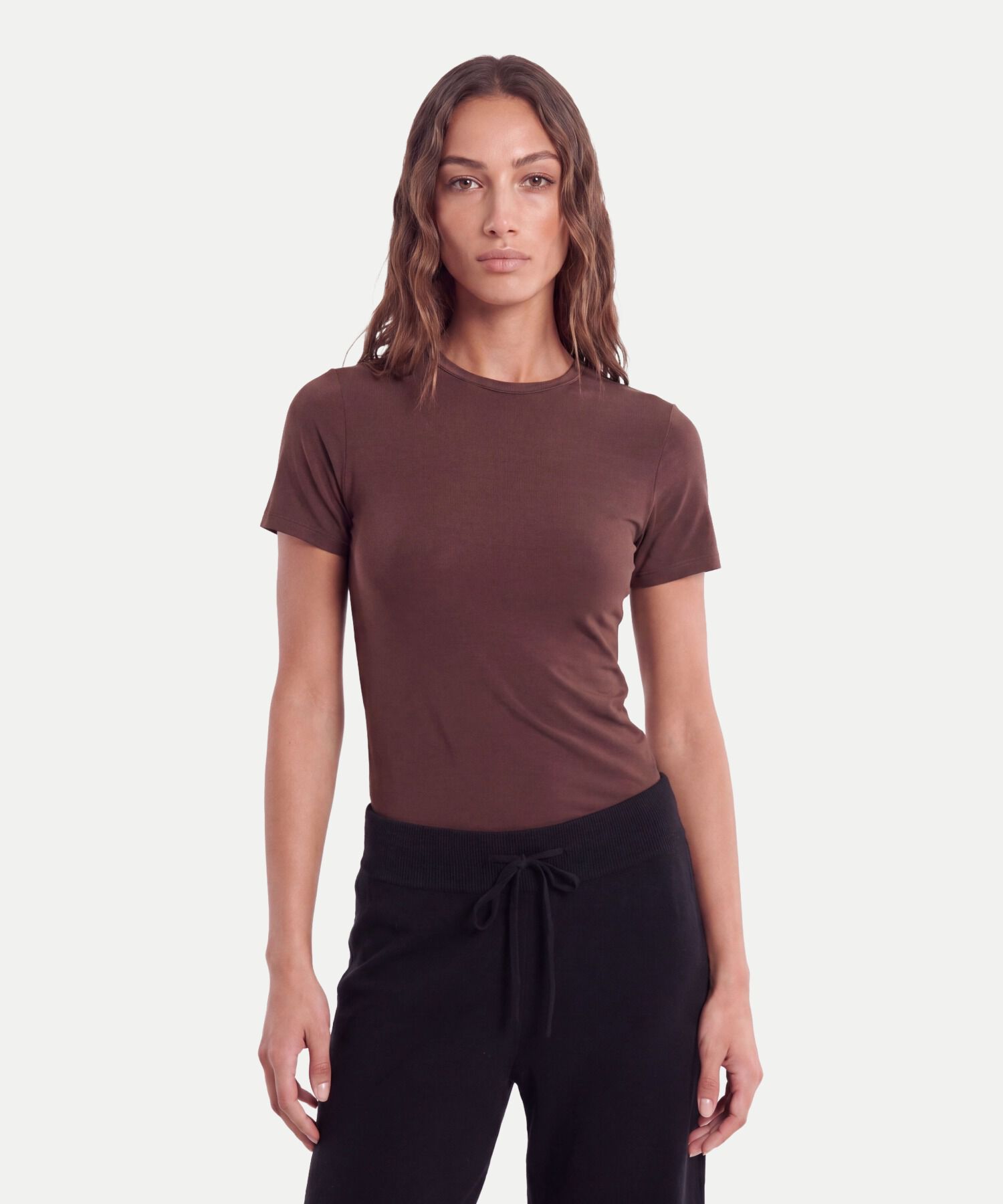 Camiseta Para Mujer CafeOscuro