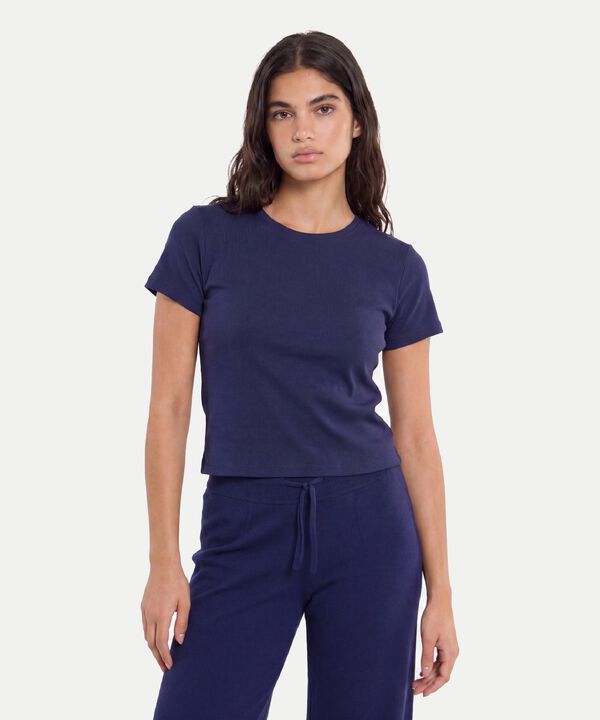 Camiseta Para Mujer Azul