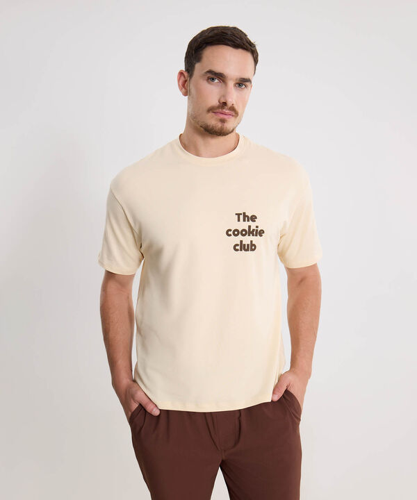 Camiseta Para Hombre Crema image number null