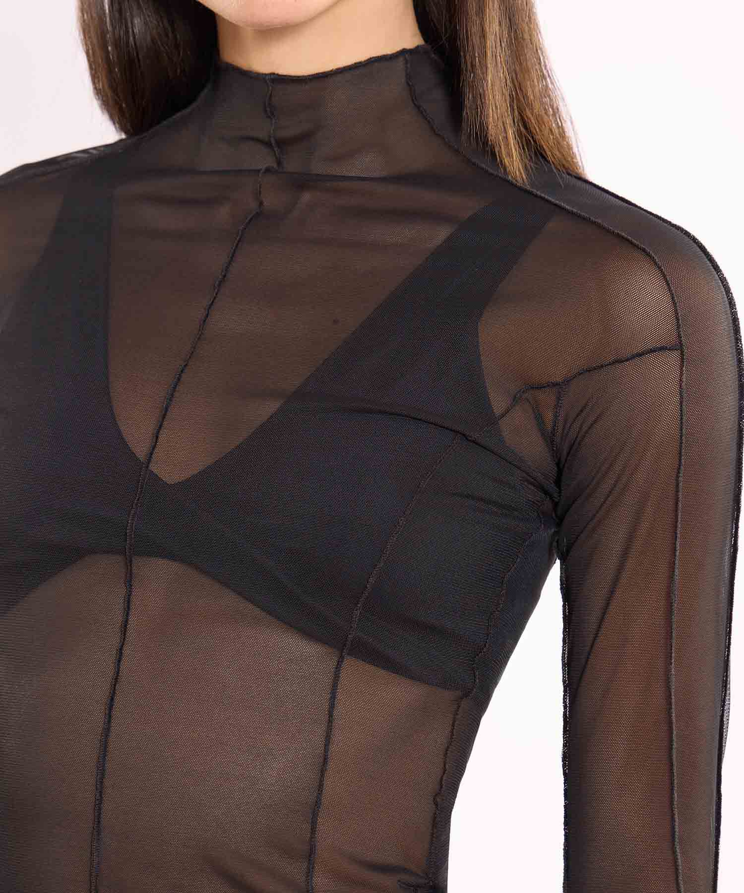 Camiseta Para Mujer Negro