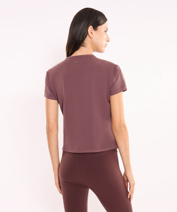 Camiseta Para Mujer CafeOscuro image number null