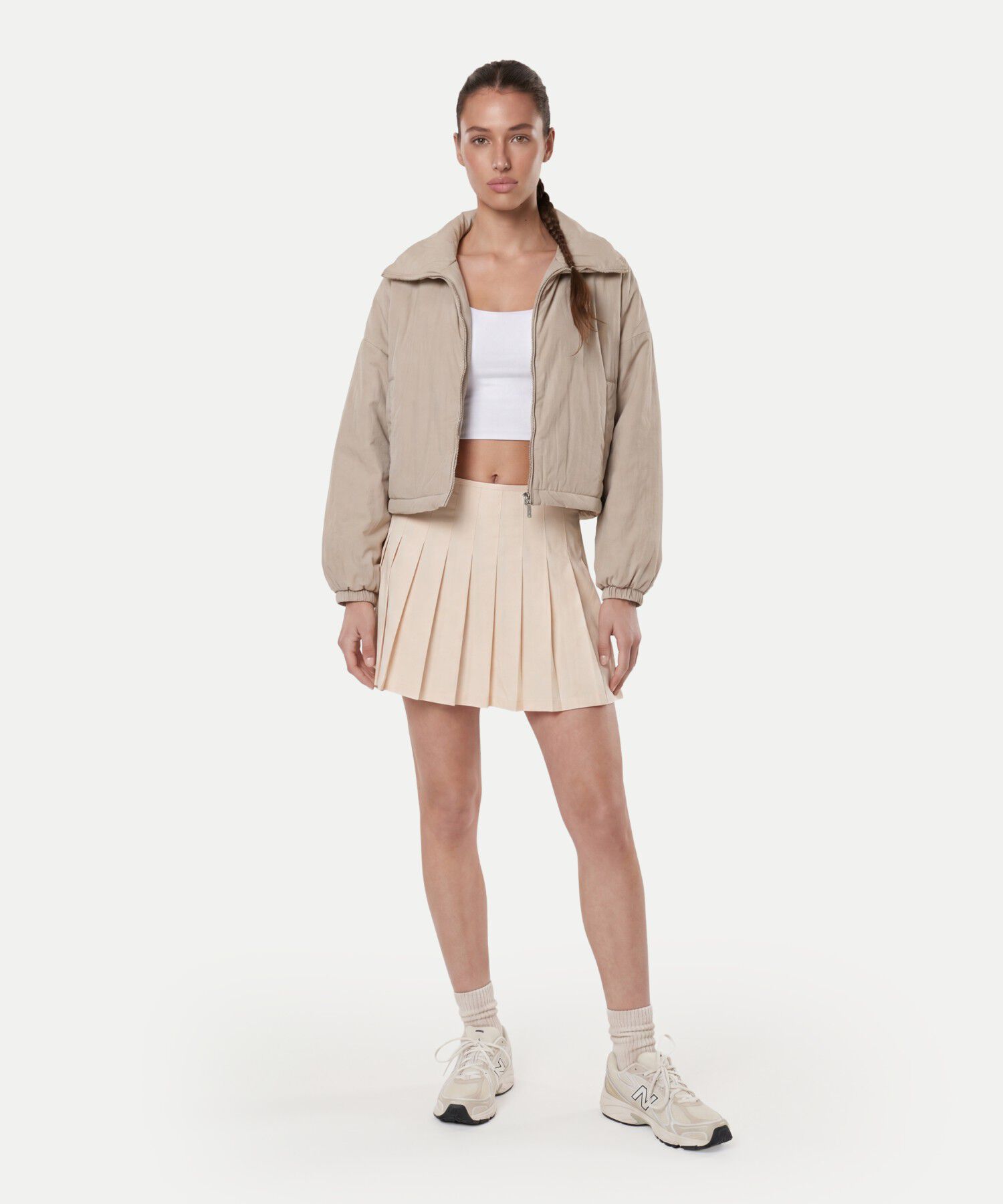 Falda Para Mujer Crema