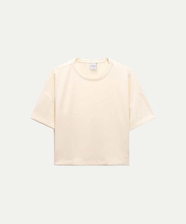 Camiseta Para Mujer Crema image number null