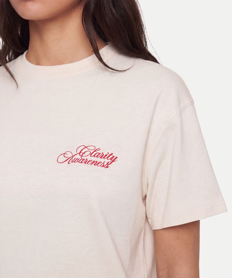 Camiseta Para Mujer Crema