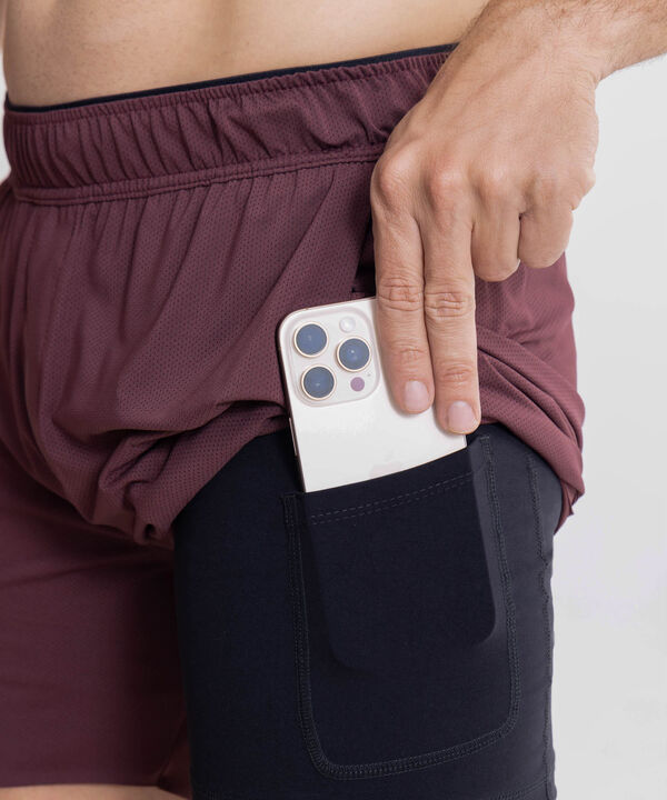 Bermuda Para Hombre Vino image number null