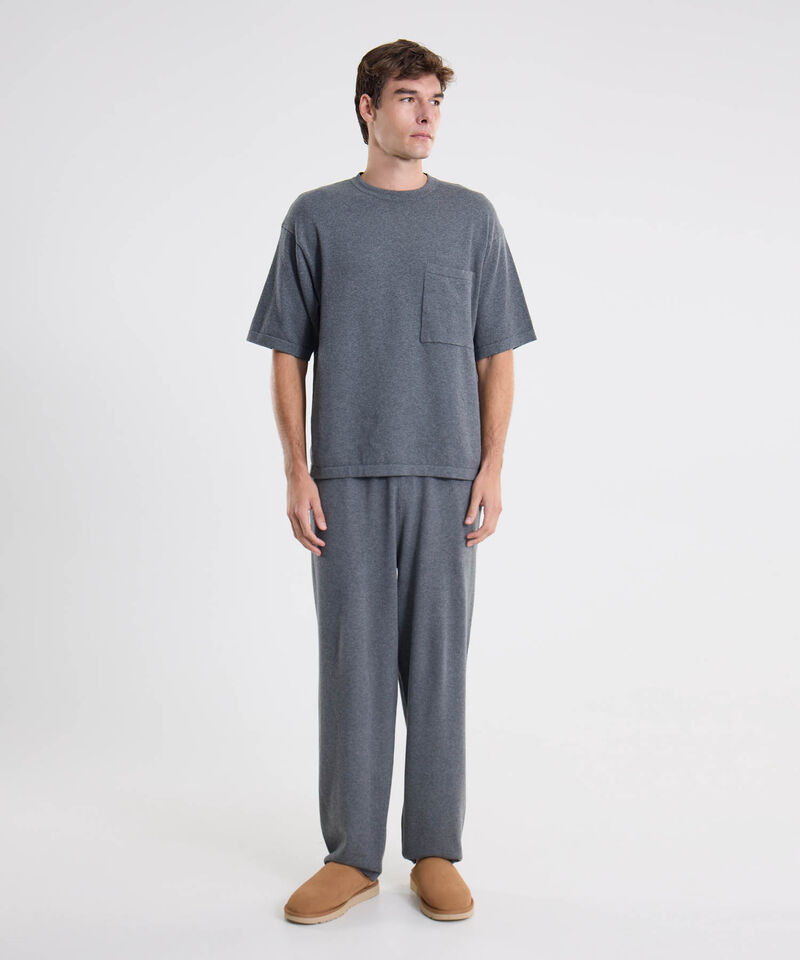 Camiseta Para Hombre Gris