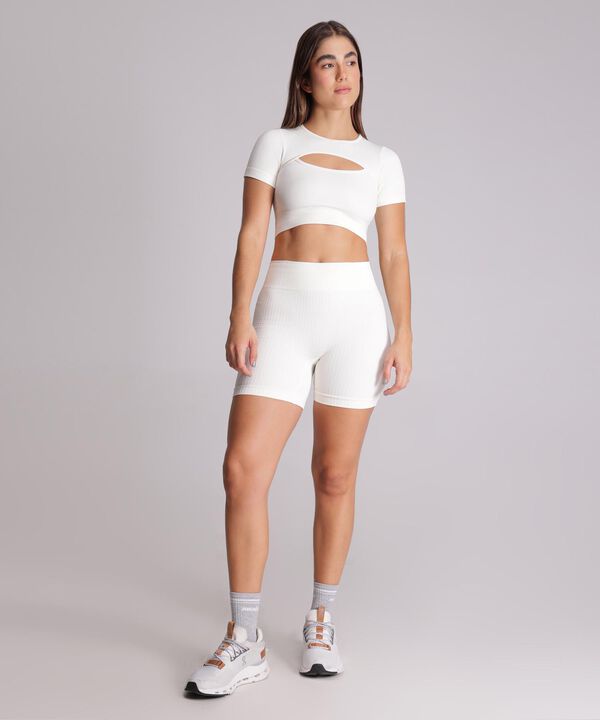 Camiseta Para Mujer Marfil image number null