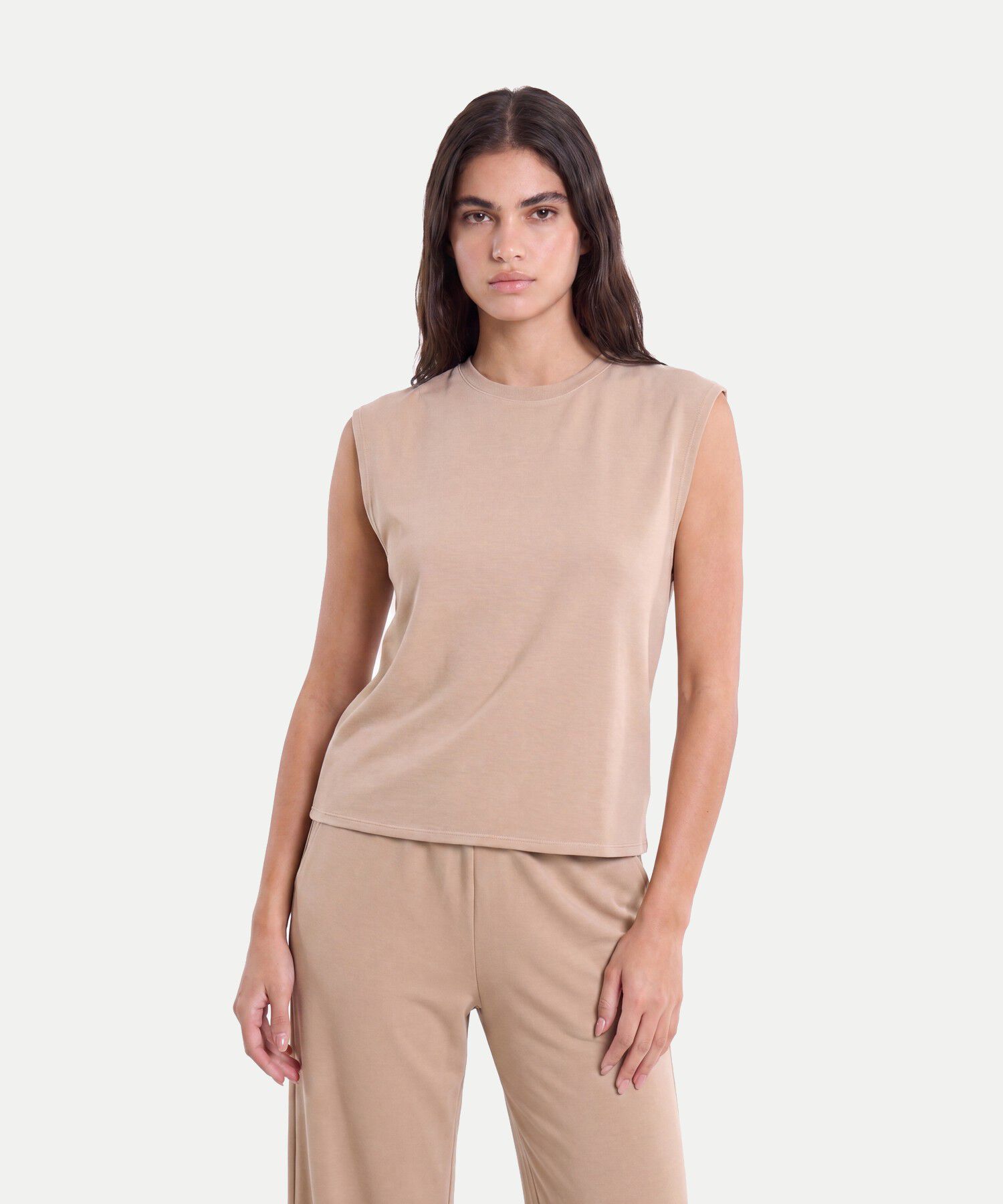 Camiseta Para Mujer Crema